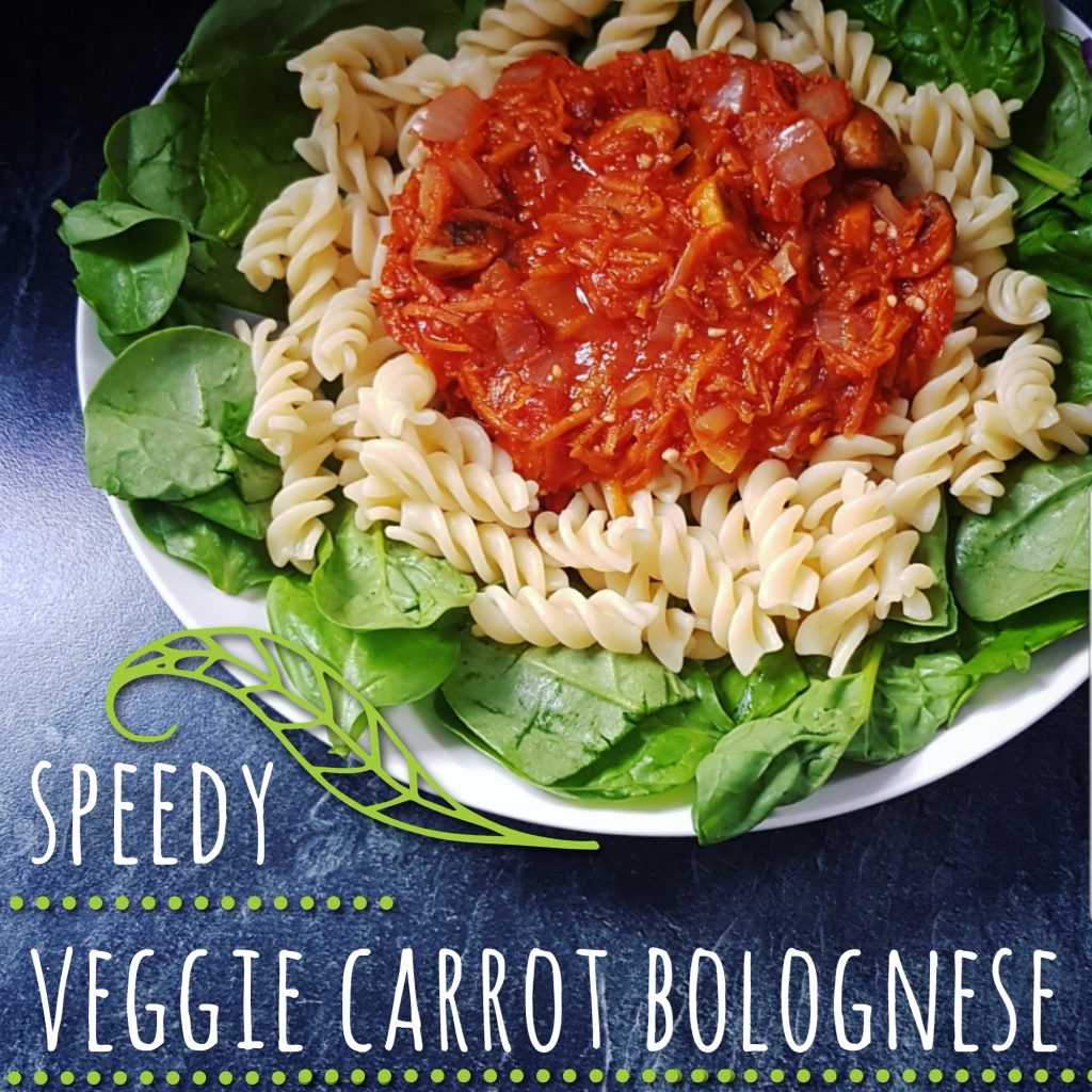 Speedy Veggie Carrot Bolognese